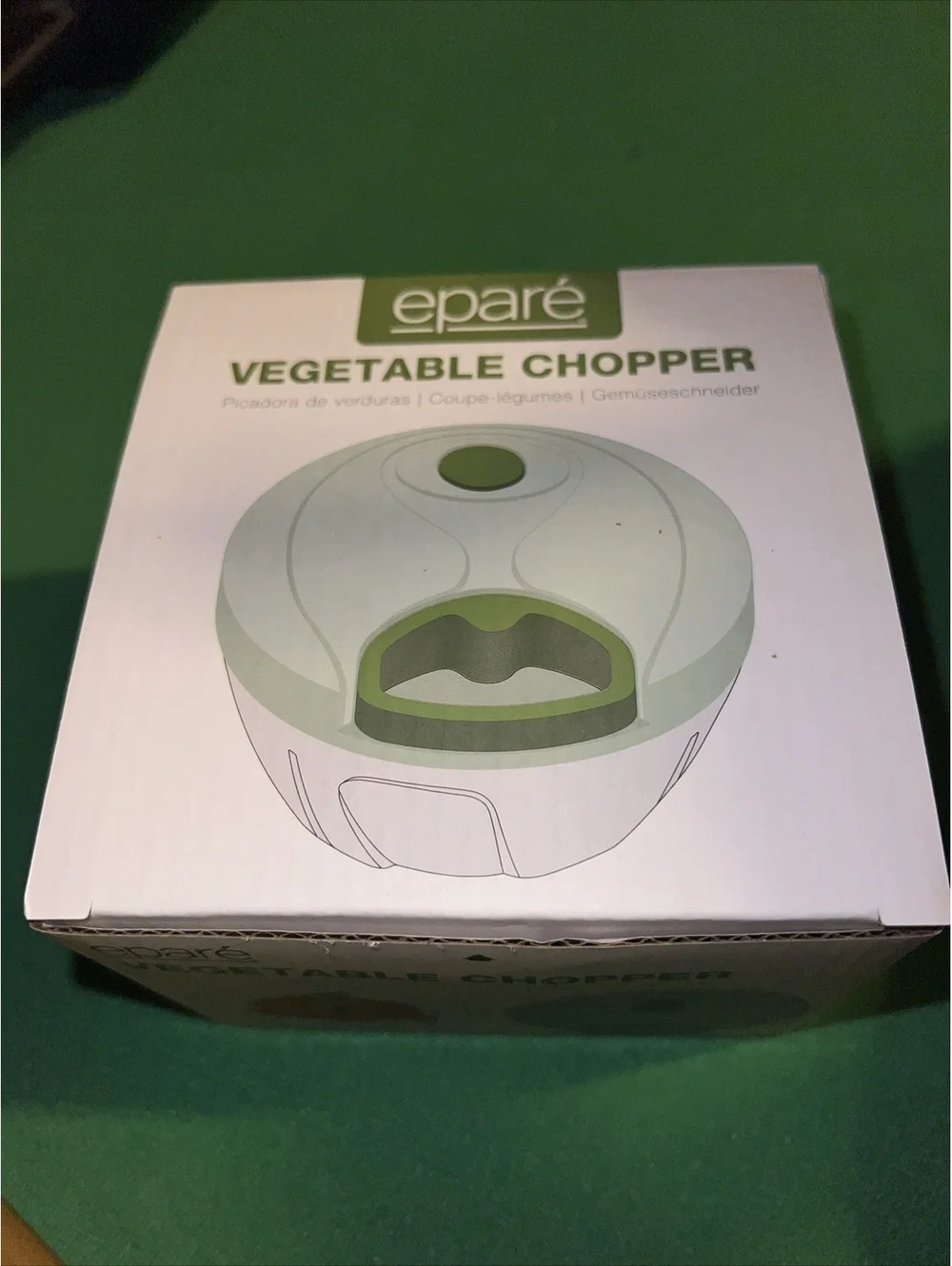 Epare Mini Vegetable Chopper - 3 Chop Size Selection - Manual New in Box